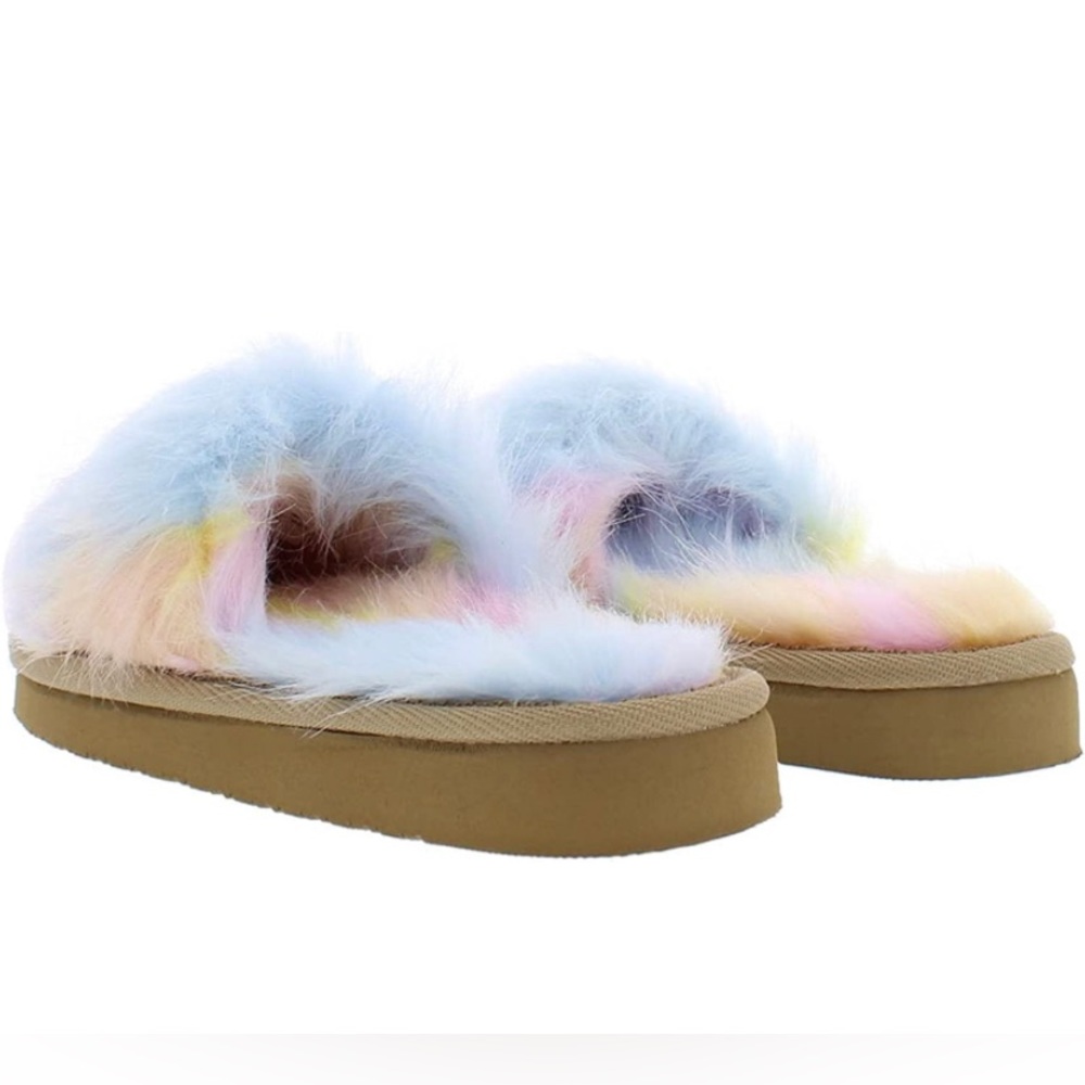 Minnetonka Kids Pink Unicorn Lyla Slide Casual Slippers